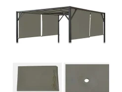 Vervangen Overkapping Voor Pergola Beja, Taupe