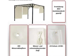 Vervangen Overkapping Voor Pergola Beja, Bordeaux-Rood
