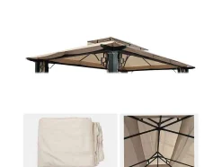 Vervangend Afdekdak Voor Pergola Nisa, Creme