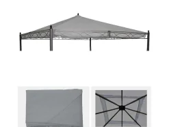 Vervangende Dakbedekking Voor Pergola Calpe Iii, Lichtgrijs