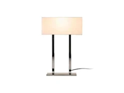 Vicenza Tafellamp, Chroom, Wit, 35 X 15 X 52 Cm, Epikasa
