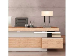 Vicenza Tafellamp, Chroom, Wit, 35 X 15 X 52 Cm, Epikasa