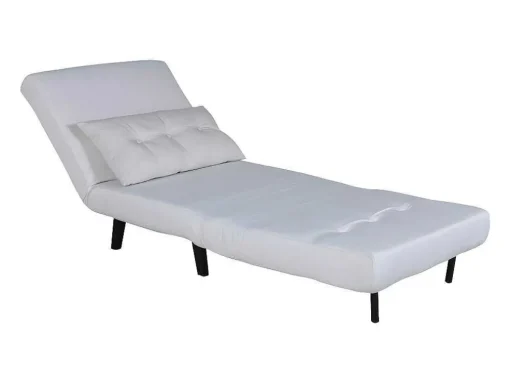 Vicky Slaapbank ,Fauteuil Wit.