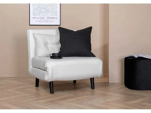 Vicky Slaapbank ,Fauteuil Wit.
