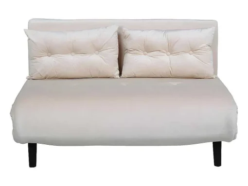 Vicky Slaapbank Velours Beige.