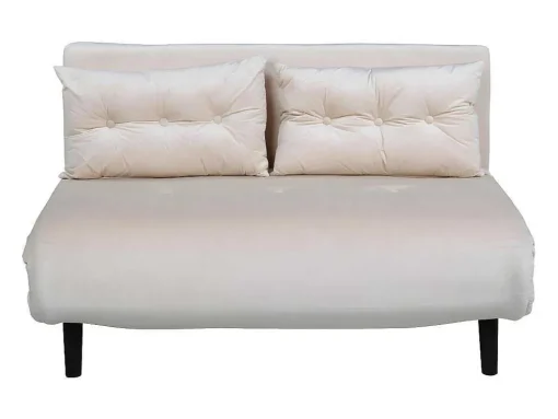 Vicky Slaapbank Velours Beige.