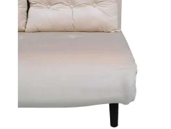 Vicky Slaapbank Velours Beige.