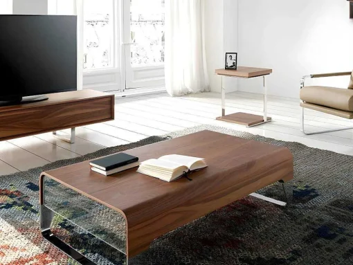 Vierkante Hoektafel Walnoot 2038 Angel Cerda