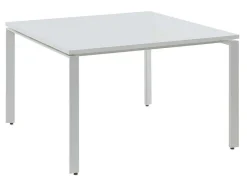 Vierkante Vergadertafel - 4 Personen - Wit - L120 Cm - Downtown