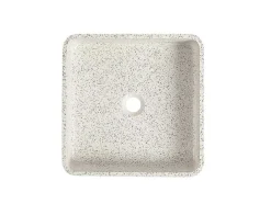 Vierkante Wastafel Om Te Plaatsen Van Terrazzo - L39 X B39 Cm - Stochi