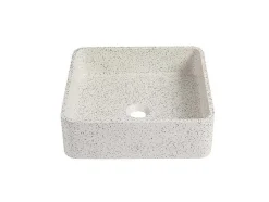 Vierkante Wastafel Om Te Plaatsen Van Terrazzo - L39 X B39 Cm - Stochi
