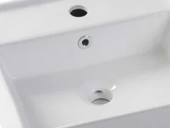 Vierkante Witte Keramische Wastafel - Verini