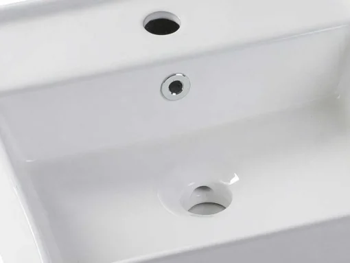 Vierkante Witte Keramische Wastafel - Verini