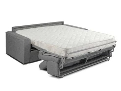 Vierzits Express Bedbank Vizir Van Stof - Grijs - Slaapafmeting 160 Cm - Matras 18 Cm