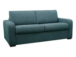 Vierzits Express Slaapbank - Stof - Blauw - Matras 14 Cm - Bevis
