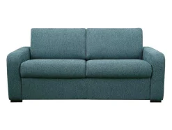 Vierzits Express Slaapbank - Stof - Blauw - Matras 14 Cm - Bevis