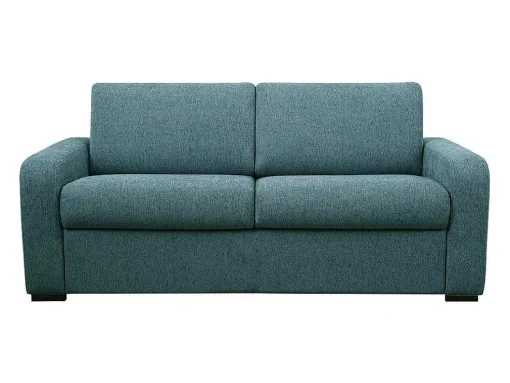 Vierzits Express Slaapbank - Stof - Blauw - Matras 14 Cm - Bevis