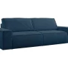 Vierzits Slaapbank Amelia Van Pascal Morabito - Ribfluweel - Blauw