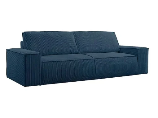Vierzits Slaapbank Amelia Van Pascal Morabito - Ribfluweel - Blauw
