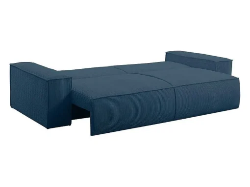 Vierzits Slaapbank Amelia Van Pascal Morabito - Ribfluweel - Blauw