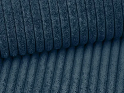Vierzits Slaapbank Amelia Van Pascal Morabito - Ribfluweel - Blauw