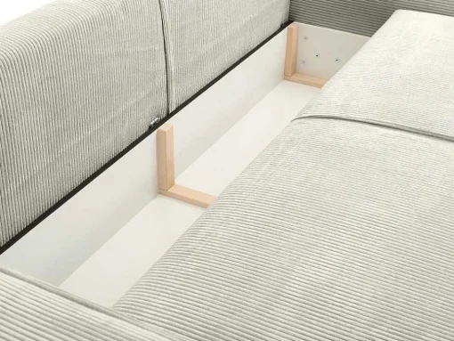 Vierzits Slaapbank Amelia Van Pascal Morabito - Ribfluweel - Beige