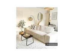 Vierzits Slaapbank Amelia Van Pascal Morabito - Ribfluweel - Beige
