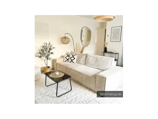 Vierzits Slaapbank Amelia Van Pascal Morabito - Ribfluweel - Beige