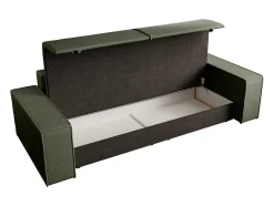 Vierzitsslaapbank Van Groen Velours Met Textuur Amelia
