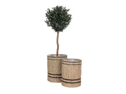 Vinh Planten Schuilplaatsen Set Van 2 Stuks. Buitenshuis Naturel.