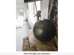 Vintage Voetbal Goodtimes - L21 Cm - Bruin