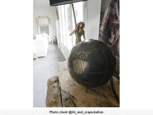 Vintage Voetbal Goodtimes - L21 Cm - Bruin