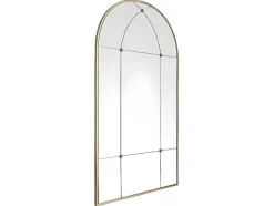 Vintage-Spiegel Van Metaal Palmyre - B80 X H150 Cm - Verouderd Goudkleurig