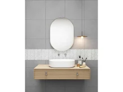 Vloer- En Wandmozaiek In Creme Marmer - Set Van 1M - Mandros