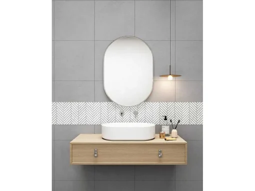 Vloer- En Wandmozaiek In Creme Marmer - Set Van 1M - Mandros