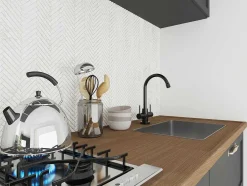 Vloer- En Wandmozaiek In Creme Marmer - Set Van 1M - Mandros