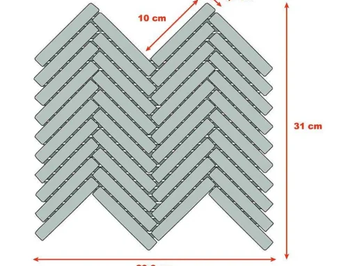 Vloer- En Wandmozaiek In Creme Marmer - Set Van 1M - Mandros
