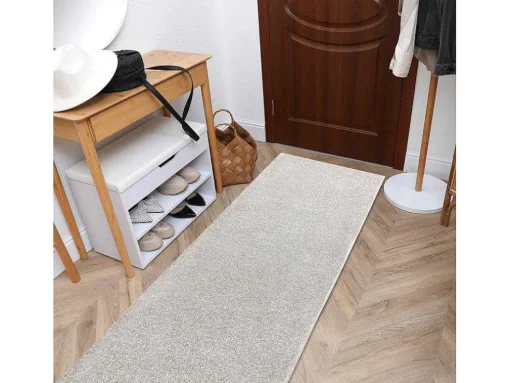 Vloerbedekking Santa Fe Creme 03, Glad, Uniform, Enkele Kleur 50X500 Cm