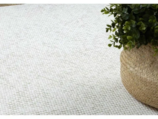 Vloerkleed Casablanca Plus Rond Creme Eenkleurig, Lus Cercle 80 Cm