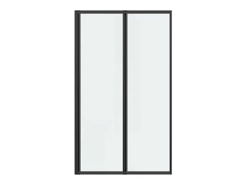 Vouwbaar Badscherm In Metaal Matzwart Industriele Stijl 80 X 140 Cm District