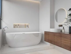Vrijstaand Bad - 238 L - 170 X 80 X 58 Cm - Wit - Nica