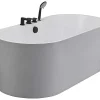 Vrijstaand Bad Met Kraan Stepona - 195 L - 150 X 75 X 58 Cm - Wit