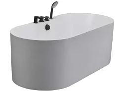 Vrijstaand Bad Met Kraan Stepona - 195 L - 150 X 75 X 58 Cm - Wit