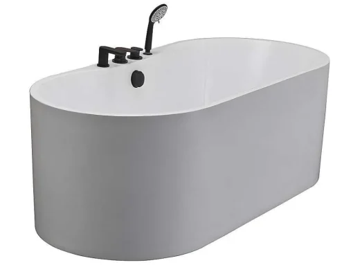 Vrijstaand Bad Met Kraan Stepona - 195 L - 150 X 75 X 58 Cm - Wit