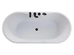 Vrijstaand Bad Met Kraan Stepona - 195 L - 150 X 75 X 58 Cm - Wit