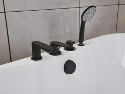 Vrijstaand Bad Met Kraan Stepona - 195 L - 150 X 75 X 58 Cm - Wit