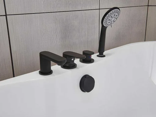 Vrijstaand Bad Met Kraan Stepona - 195 L - 150 X 75 X 58 Cm - Wit