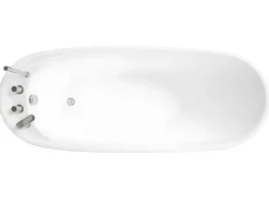 Vrijstaande Badkuip Natalia - Eenpersoons - 282L - 170X75X73Cm - Zwart