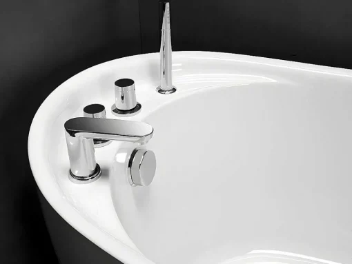 Vrijstaande Badkuip Natalia - Eenpersoons - 220L- 150X75Xh70Cm - Wit