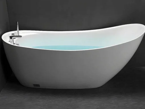 Vrijstaande Badkuip Natalia - Eenpersoons - 220L- 150X75Xh70Cm - Wit